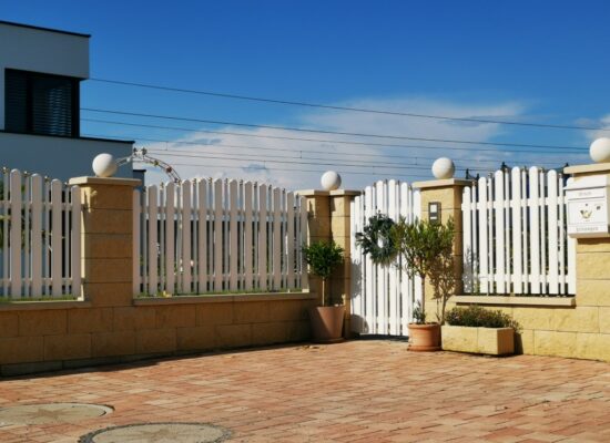 Aluminiumzaun klassisch, weiß