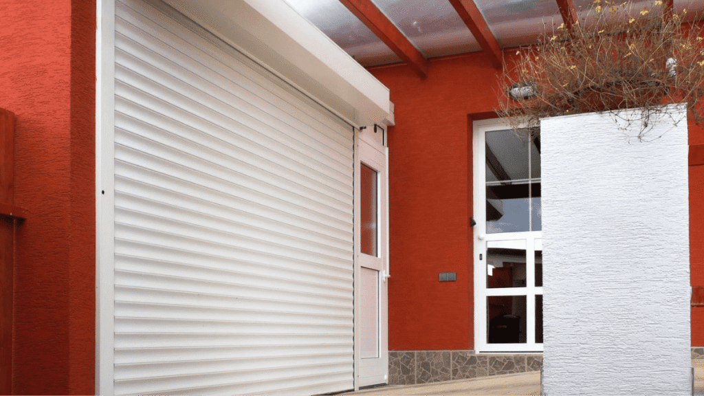 Rolltor, Garagentor, weiß