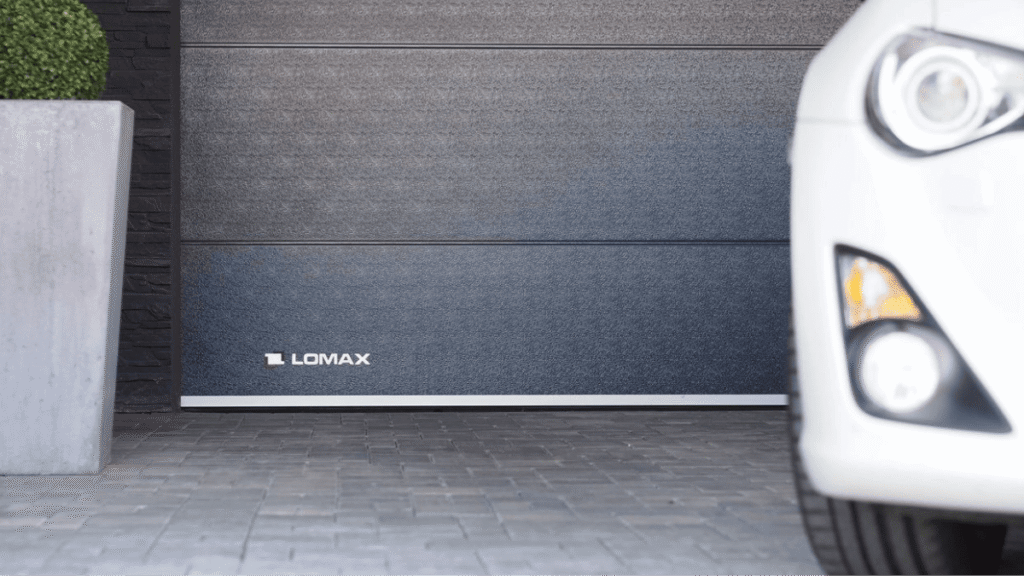 Sektionaltor, grau mit Struktur