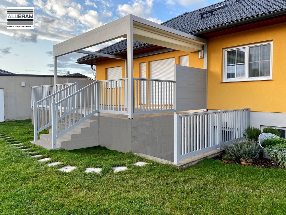 Aluminiumgeländer weiß